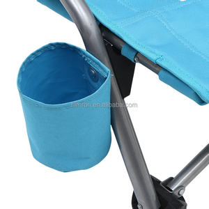 Chaise de <span class=keywords><strong>plage</strong></span> pliable Oxford au design moderne avec tissu en maille et porte-gobelet pour utilisation au parc - Product Image 5