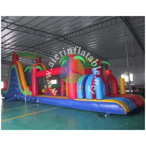 अच्छा inflatable बाधा कोर्स के लिए वयस्क और बच्चों के लिए आउटडोर टीम बिल्डिंग inflatable बाधा cousrse बिक्री