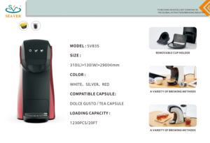 เครื่องชงกาแฟ Nespreso <span class=keywords><strong>Dolce</strong></span> <span class=keywords><strong>Gusto</strong></span> แบบแคปซูลเครื่องชงกาแฟที่สะดวก - Product Image 2