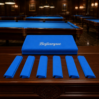 Kit de rechapage moderne pour table de billard à neuf boules, mélange laine-nylon, avec 6 bandes de rebond prédécoupées