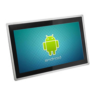 Caja de aleación de aluminio 15,6 pulgadas Android Panel Industrial PC antiinterferencias antiestático a prueba de golpes con RS232 RS485 GPIO IPC