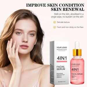 Suero Antienvejecimiento 4 en 1 Personalizado con Péptidos y Retinol para el Cuidado Facial, Reafirmante, Iluminador e Hidratante - Product Image 1