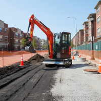 Mini Excavadora con Motor Kubota, Cuerpo Ligero, Fácil Transporte, Excavadora para Renovación Urbana y Construcción