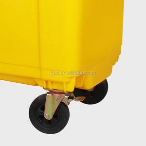 Beste Prijs En840 660 Liter Vierkante Plastic Ziekenhuis Bio Medisch Afval Afval Vuilniswagen <span class=keywords><strong>Trolley</strong></span> Prullenbak - Product Image 4