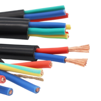 Kabel RVV Multicore Stranded untuk Peralatan, Penerangan Bawah Tanah, Peralatan Kantor, Bangunan, Penggunaan Industri 3x1.5mm Berlapis PVC
