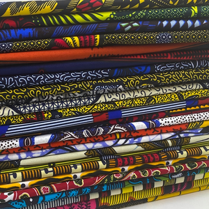 Nouveau motif de <span class=keywords><strong>tissu</strong></span> parapluie au design tendance, imprimé wax africain, imprimé hollandais, brocart, tissé en trame, uni, type fil peigné - Product Image 3