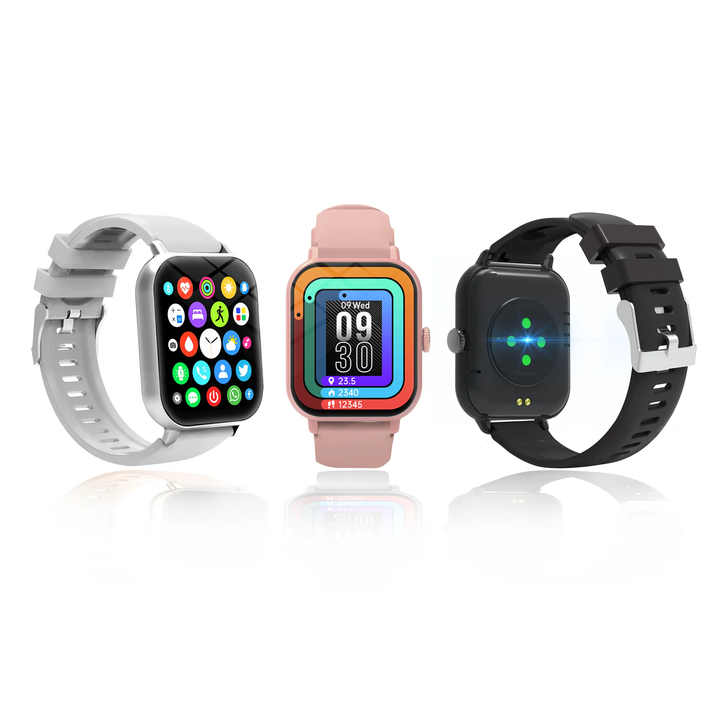 Montre intelligente Android/iOS 1.83 pouces 240*284 connexion téléphonique Android BT Media Audio Call audio Blood P:ressure Blood Oxygen