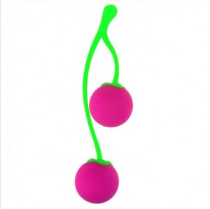 Vibratore palla Kegel in Silicone per donne adulte esercizio Vagina stringendo palle Kegel Color ciliegia - Product Image 1