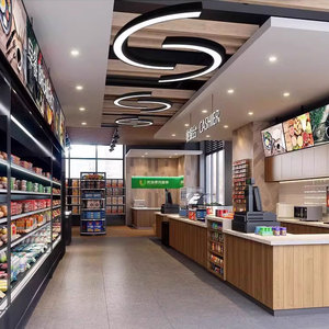 Nhà Máy Bán Buôn Phòng Hội Nghị Màu Đen Kim Loại Vòng Tròn Vòng C Hình Dạng Đèn Chùm LED Ánh Sáng Mặt Dây Chuyền Hình Bán Nguyệt Treo Đèn - Product Image 2