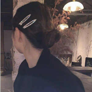 Barrette de luxe à strass, épingle à <span class=keywords><strong>cheveux</strong></span> haut de gamme, barrette latérale exquise <span class=keywords><strong>pour</strong></span> franges, accessoires capillaires - Product Image 1