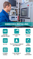 12 Zoll 4:3 TFT LCD Industriemonitor 1024*768 HDMI VGA BNC Kapazitiver Touchscreen Optional