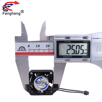 Ventilateur en aluminium noir Fengheng RC 25mm 30mm 35mm 40mm 45mm 50mm 60mm 70mm 80mm