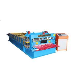 Metal Panel Glazed Tile Aluminum Alloy Small Making machine Profile Building Material Glazed Roll Roof Form Machine