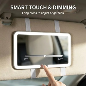 <span class=keywords><strong>Espejo</strong></span> de <span class=keywords><strong>Maquillaje</strong></span> LED para Visera de Coche, Recargable por USB, con 3 Modos de <span class=keywords><strong>Luz</strong></span> Ajustables, Universal para SUV y Camionetas - Product Image 4