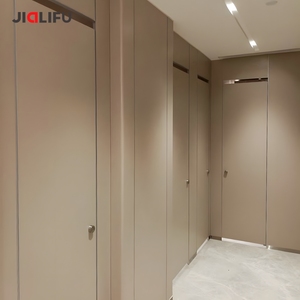 Hạt gỗ màu HPL tổ ong nhà vệ sinh <span class=keywords><strong>cubicle</strong></span> phân vùng cho khách sạn và trường học - Product Image 1