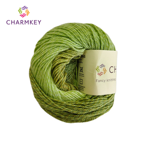 เส้นด้ายขนสัตว์ผสมถักนิตติ้งสำหรับเด็กผ้าขน50% 8/2มีสี - Product Image 4