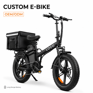 Bicicleta Eléctrica de Carga de Alta Velocidad con Motor, 128 km de Autonomía, Neumáticos Gruesos de 20 Pulgadas, para Mensajería y Entrega de Alimentos, con Logotipo Personalizado - Product Image 1