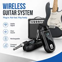 Système de guitare sans fil rechargeable, émetteur-récepteur sans fil pour guitare, prend en charge plusieurs canaux pour instruments de musique électriques