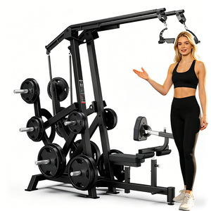 Máquina de Gimnasio para Fuerza Muscular: Máquina de Polea Frontal Iso-lateral de Acero de Alta Resistencia para Remo Sentado WD-F510 *Nota - Product Image 1