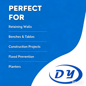 Muro de Gabiones con Marco Metálico, Cesta de Piedra de Forma Cuadrada Personalizable de 2m x 1m x 1m, Certificado CE, para Área de Asientos - Product Image 3