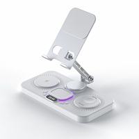 Stands Tablet Baru Multifungsi dengan Pengisi Daya Nirkabel dan Pengisian Cepat, Dilengkapi Magnet untuk Ponsel, Jam Tangan, dan Headphone