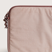 Housse d'ordinateur portable rose personnalisable avec logo, sac organisateur pour ordinateur portable en gros avec poche avant, fermeture éclair et design fin pour un transport léger