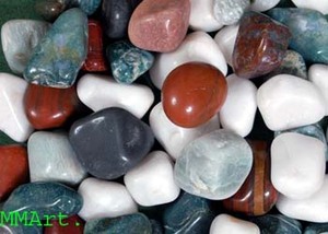 Wholesale Modern Natural Mixed Agate Polished Pebbles Tumbled for <b>Paving</b> Park Outdoor Garden Landscaping & Aquarium Decoration - Product Image 5