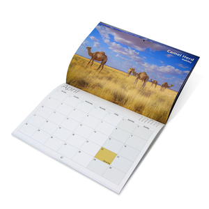 Custom Logo Size 2026 Wall Calendar with Planner Printing Promotional Gift Souvenirs