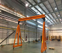Promotion : Mini-grue portique mobile électrique à chariot, type A-frame, de 1, 2, 3, 5, 8, 10 tonnes, avec roues, pour atelier