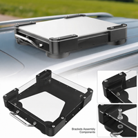 Support magnétique de toit de voiture Starlink Mini robuste noir avec bouclier acrylique de 3,5 mm et cadre en aluminium pour camping-car, SUV, camion, camping