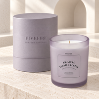 Bougie parfumée artisanale de luxe en verre, cire de soja, personnalisable avec logo, pour la Saint-Valentin et les cadeaux de fêtes – Offre spéciale OEM/ODM