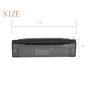 IRIN production professionnelle 10 trous 20 tons C noir nickelé 0.9mm laiton OEM <span class=keywords><strong>jouer</strong></span> <span class=keywords><strong>harmonica</strong></span> confortablement - Product Image 5