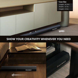 RAUBAY 59.8x82.7in Wrinkle Resistant Anti-Glare Collapsible Beige Screen Backdrop Portable Retractable Background - Product Image 5