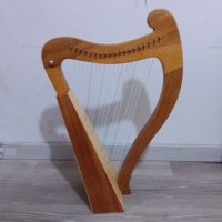Harpe 19 cordes en bois massif, instrument de harpe lyre à levier antique pour débutant, vente en gros