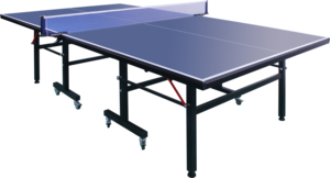 Mesa de Ping Pong Plegable de Aleación de Aluminio para Interiores, Mesa de Tenis de Mesa con Ruedas Móviles y Pelotas - Product Image 1