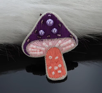 Patchs brodés à la main en perles, patchs en sequins en forme de champignon, patchs en perles 3D en PVC, patchs en forme de fruits et légumes, patchs en tissu brodés à coudre