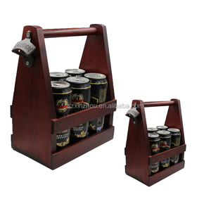Porte-bière <span class=keywords><strong>en</strong></span> <span class=keywords><strong>bois</strong></span> conçu sur mesure Six Pack Porte-<span class=keywords><strong>bouteille</strong></span> avec ouvre-bar Accessoires avec logo et forme du client - Product Image 6