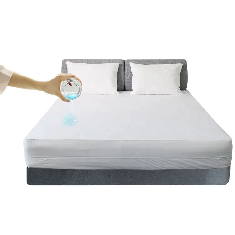 Toplam yatak koruma fermuarlı tam toplam koruma su geçirmez şilte kılıfı yatak yatak örtüsü