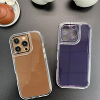 Étui antichoc 2 en 1 couleur translucide avec logo personnalisé pour téléphone portable Samsung M15/M55