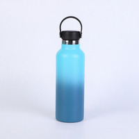 Botol Termos Vakum Isolasi Stainless Steel 304 dengan Pegangan, Logo Dapat Disesuaikan untuk Olahraga dan Aktivitas Luar Ruangan