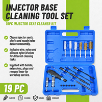 Kit d'outils de nettoyage de sièges d'injecteurs diesel, ensemble de brosses de nettoyage de trous d'injecteurs, outils de réparation automobile pour l'élimination du carbone des buses et des tiges, outils de garage