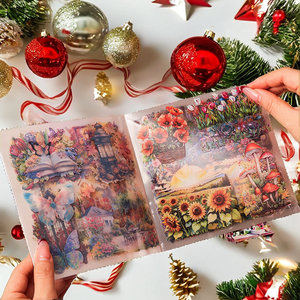 Libro di Adesivi Impermeabili in PET Misty Mountain Love, Stampa Fustellata con Verniciatura Lucida, 30 Fogli per Confezione, Decorazioni Festive per Animali Domestici - Product Image 2