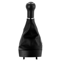 RDPXF Noir 5/6 Vitesses Pommeau de Levier de Vitesse Ergonomique Universel pour Seat Ibiza 2002-2008 avec Soufflet en Plastique