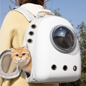 <span class=keywords><strong>Sac</strong></span> <span class=keywords><strong>à</strong></span> <span class=keywords><strong>dos</strong></span> de transport <span class=keywords><strong>pour</strong></span> animaux de compagnie (chats et chiens) en matériau PC, grande capacité, portable, avec design capsule spatiale et fermeture éclair - Product Image 3