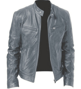 <span class=keywords><strong>Chaqueta</strong></span> de <span class=keywords><strong>Invierno</strong></span> para <span class=keywords><strong>Hombre</strong></span>, Nueva, con Cierre, Cuello Alto, de <span class=keywords><strong>Cuero</strong></span>, Talla Grande, a la Moda - Product Image 1