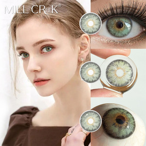 <span class=keywords><strong>Lentilles</strong></span> de contact colorées jetables quotidiennes, lot de 10 (5 paires), vente en gros, look maquillage naturel, plusieurs couleurs - Product Image 3