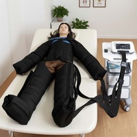 Appareil de drainage lymphatique séquentiel à compression pneumatique, masseur de jambes à 6 chambres pour la circulation