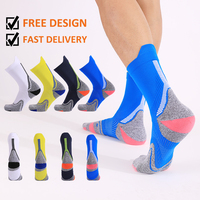 Chaussettes de basketball personnalisées avec amorti maximal, soutien de la voûte plantaire, absorption des chocs, renforcement du talon et des orteils, pour l'entraînement en équipe, vente en gros