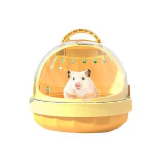 Petit transporteur pour animaux de compagnie avec mangeoire à eau Hamster <span class=keywords><strong>Cage</strong></span> de voyage pour cochon d'inde hérisson sac pour animaux de compagnie furet accessoires étui de voyage Portable - Product Image 5