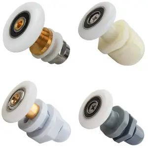 4 Types Single Wheel Silding Door Roller Brass Pulley Wheel For Bathroom